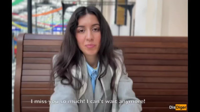 Katty West is brave enough to do the cumwalk after receiving a facial in a public restroom
