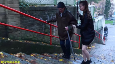 Caring teen helps lonely old men with everything she got (literally)