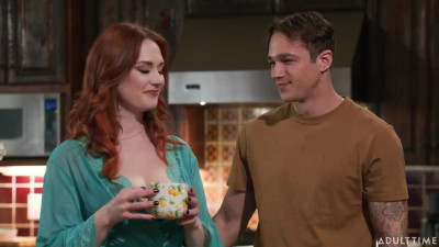 Slutty redhead MILF Siri Dahl is having a hot fuck with stepson Jayden Marcos in front of a cuckold husband