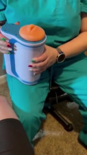 This nurse loves her job because she loves to see huge cocks