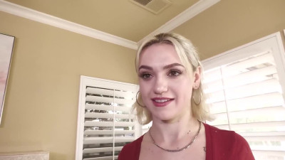 Charming blonde cutie bounces on her BF's rod like a pro