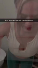 Blonde teen gets fucked in the gym's bathroom POV