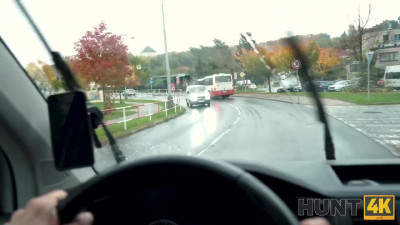 Horny babe loves when he fucks her in his car