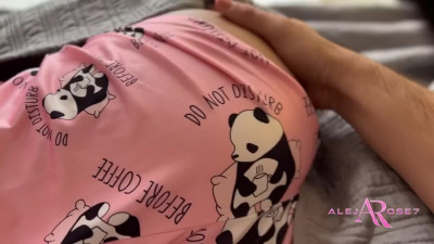 Slim Bubble-assed Latina Beauty In Pajamas Gets Fucked & Facialized By Her BF After Footjob & BJ