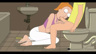 Awesome porn cartoon video with Rick and Morty characters having wild sex
