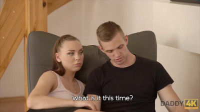 Leggy teen caught cheating with old cock - Daddy4k