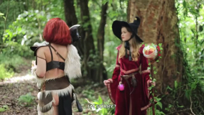 Charming Slim Redhead Sorceress Diana Rider Toys Herself With a Dildo & Gets Fucked While Playing D&D