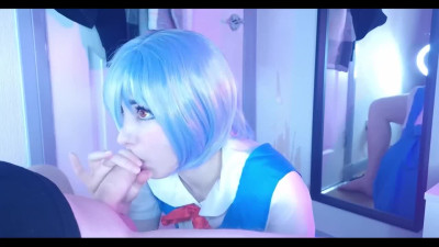 Irresistible cosplaying stepsister grinds cock like a professional