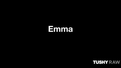 Skinny model Emma Rosie has managed to cram this huge bbc into her tight ass.