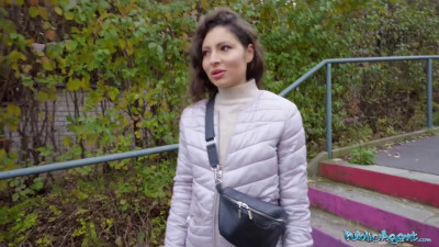 Pretty Fit Busty Brunette Helina Dream Reveals Her Slutty Nature To Earn Easy Money