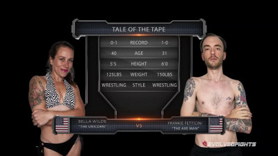 Sexy Strong Fit German Babe Bella Wilde Wins Frankie Fettuccini In an Exciting Sex-fight