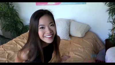 Petite Asian girl begs to creampie her after bj - ATK Girlfriends