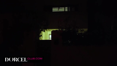 Brunette Carollina gets fucked in her ass by two dudes