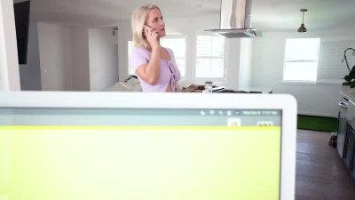 Luxury redhead mom prepares a special gift to her horny stepson