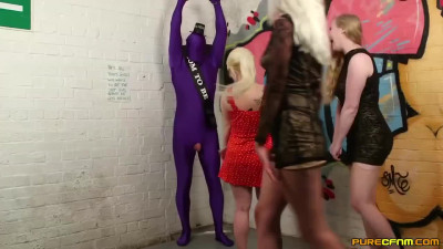CFNM foursome with hot kink babes Liz Rainbow x Satine Spark x Princess Eve