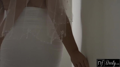 Giving a passionate loving to the BBW bride Natasha Nice