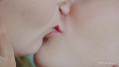 Slim girls couple enjoyed getting intimate instead of studying