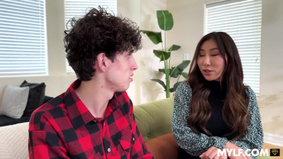 This is the first time a happy teenager has received such care and attention from her Asian stepmother.
