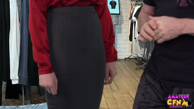 Gorgeous blonde Milf Chloe Famee makes naked perv cum in public