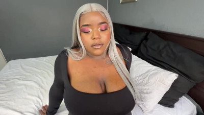 Juicy Ebony begs white hunk for creampie - Amateur Porn