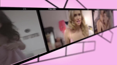 Fragile blonde seduced her stepbrother after he brazenly broke into the bathroom.