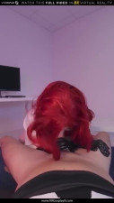Hot chick in cosplay does deep throat blowjob and gets pleasure