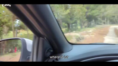 Picking up a brunette stranger for an extensive fucking on the road