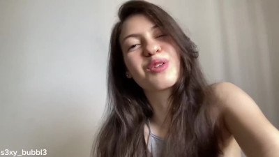 A hot slut records a sex video for her boyfriend where she masturbates