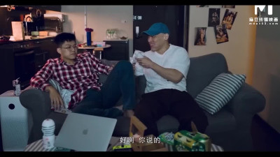 Shy boys get seduced by a hot Chinese slutty babe in black stockings
