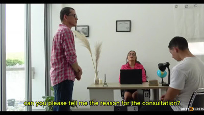 Hot Doctor in glasses let my step-son fucked her to cure instant boner