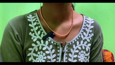 Indian teen is getting her shaved pussy creampied in a perfect POV