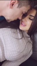 Brunette chick is getting her tight pussy fucked well by a big cock husband