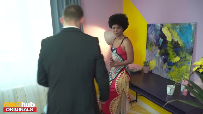 Exotic interracial fuck with a hot ebony exchange student with and her teacher