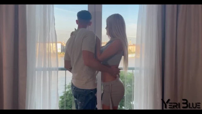Cheating blonde compares hubby's cock with BBC