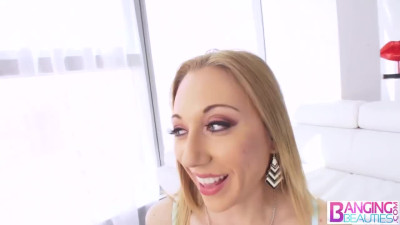 Blowjob sandwich, anal and cum kissing with Becky and Emma