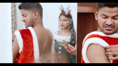 Insane Kamasutra with a Femdom Indian GF in a Christmas Costume