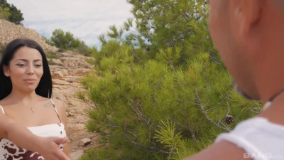 Brunette beauty Yasmine Da Ferro is getting fucked by a strong man