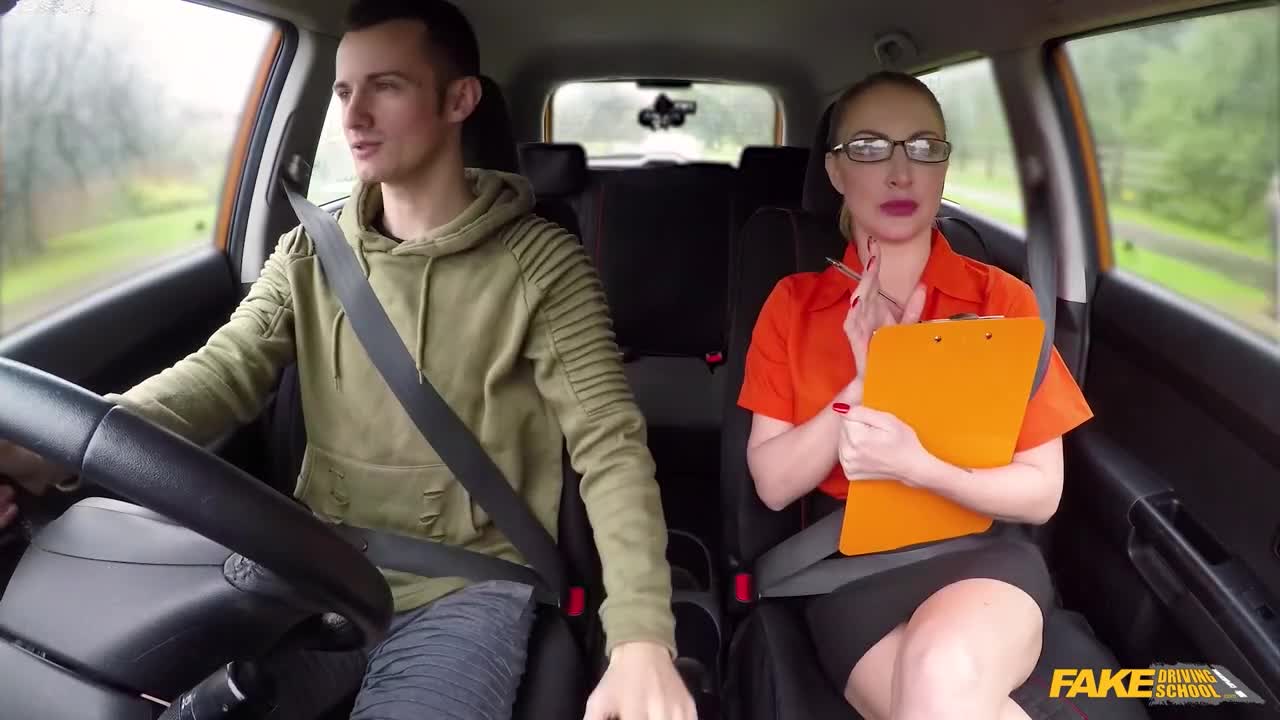 Watch Lucky guy gets an unexpected bonus from a hot driving instructor after a successful exam. Full. Duration: 15:13 | ePornBabe.