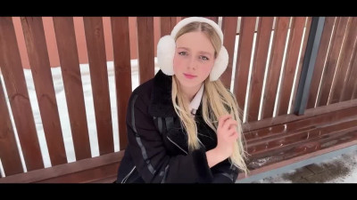 Pretty young blonde gets fucked by a stranger at his place for a new iPhone