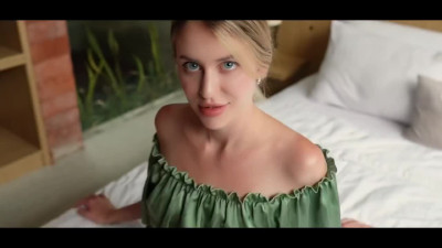 Slim blondie Mila seduces her stepbro and gets cum in her mouth