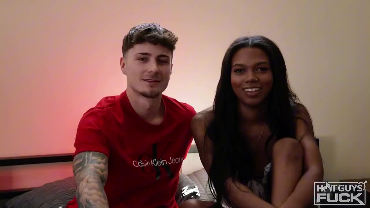 Watch Hot College ebony babe with a big white cock in one bed Full. Duration: 11:59 | ePornBabe.