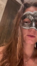Hot slut masturbates and fucks herself with a cucumber in a narrow anal hole