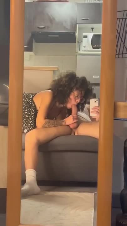 Watch Curly haired beauty is working hard with her wet pussy to please her man Full. Duration: 09:36 | ePornBabe.