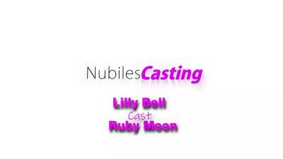 New porn actress Lilly Bell gets her first taste of a threesome
