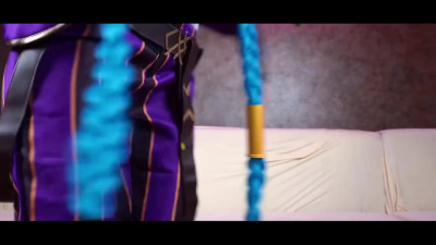 Watch Jinx from Arcane destroying her anal - Amateur Solo Russian