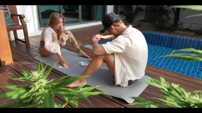 Russian model Spirite Moon gets very turned on while playing uno and commits treason.