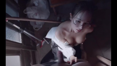 Japanese brunette gets several trembling orgasms while a dick is in her pussy.