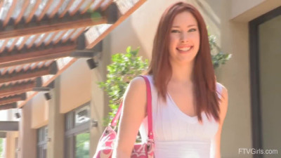 Leggy beauty plays with her pussy in public! - FTV Girls