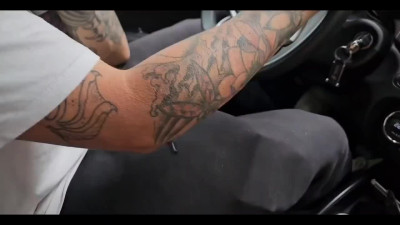 Curvy Blonde PAWG Sucks All the Cum Out Of Her Step-bro's Cock Right In the Car