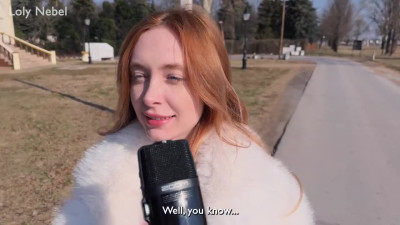 Horny redhead gets roughly fucked by her fan
